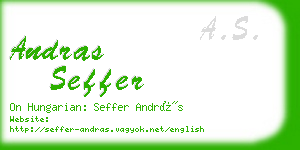 andras seffer business card